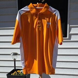 Tennessee Volunteers Men's Orange and White Athletic Polo Shirt
